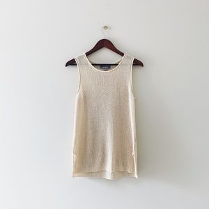 Marled • Wide Stitch Sweater Tank Top